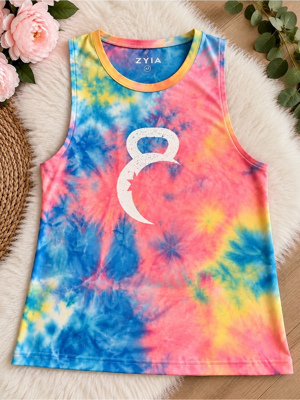 Zyia Tie-Dye Tank Top in Multicolor Like New